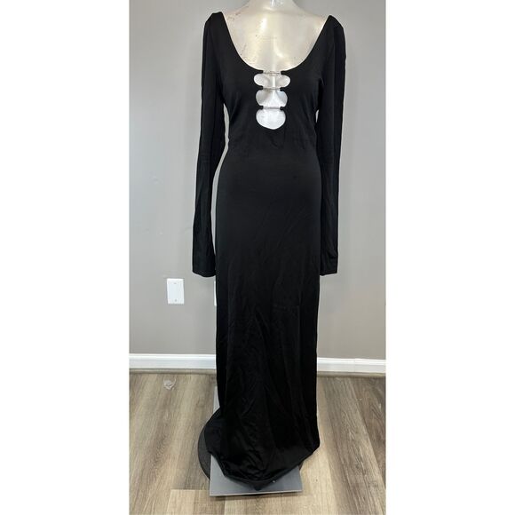 NWT Alice + Olivia Kalena Cutout Maxi Dress Size M $550 - Picture 5 of 12